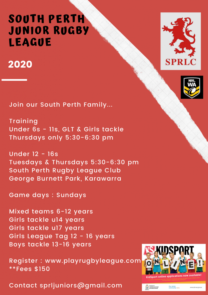 South Perth Junior Rugby League 2