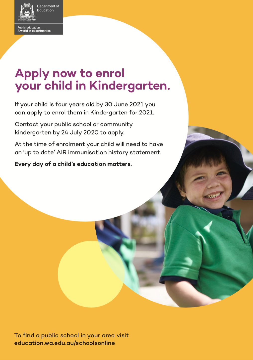 Kindy Enrolments are now due! 2