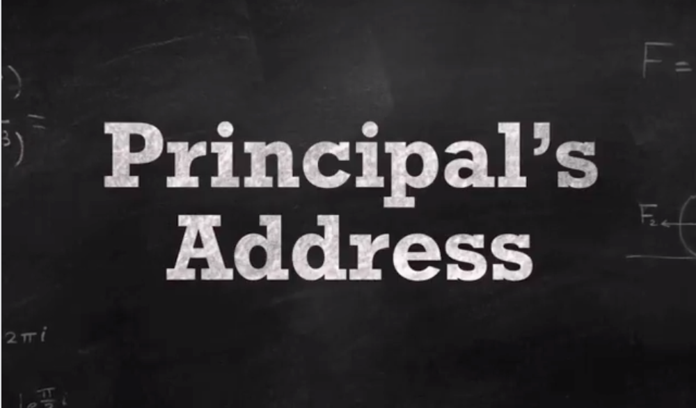 Principal's Address 1