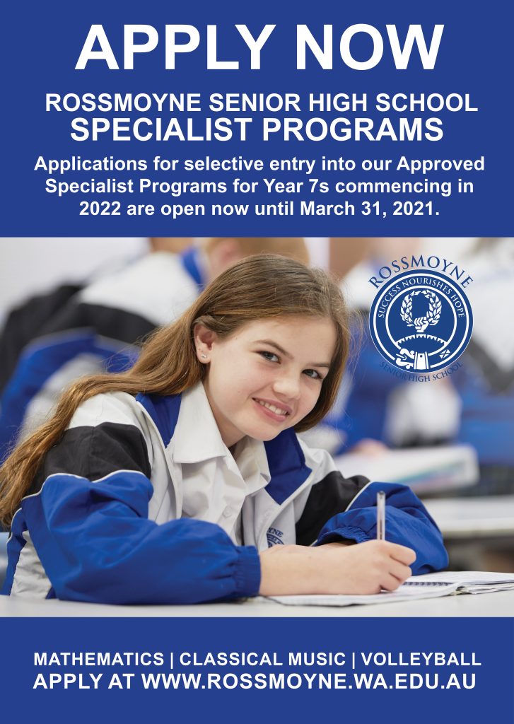 Rossmoyne SHS Specialist Programs 2