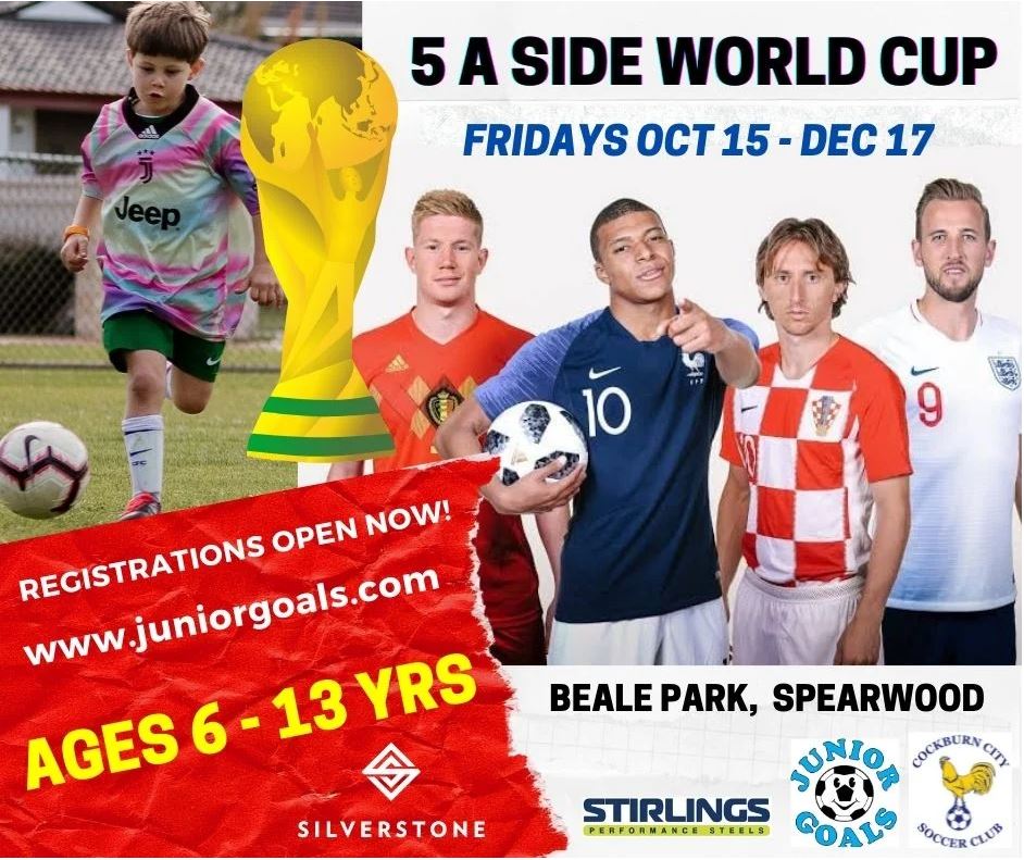 Junior Soccer Registrations are open! 2